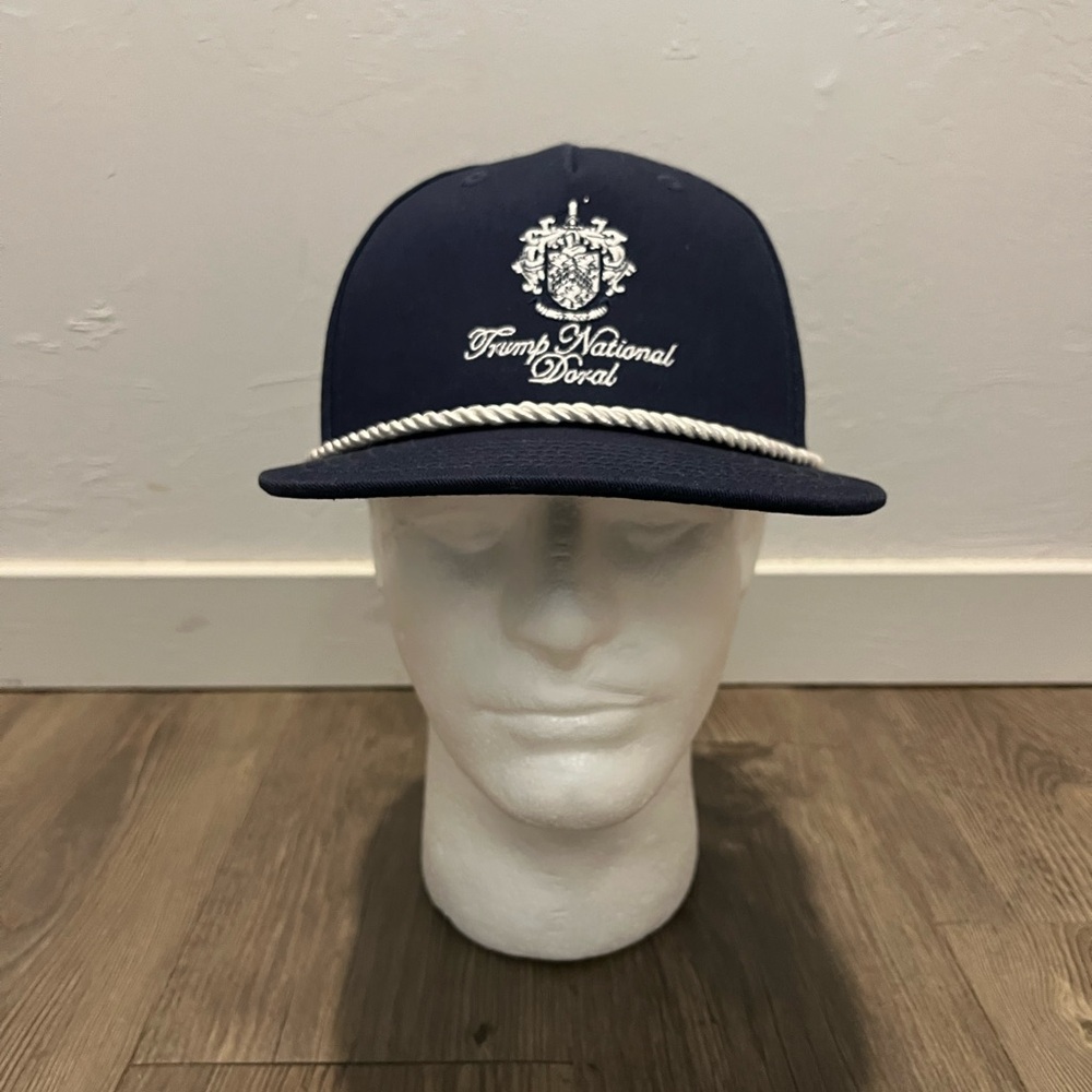 Trump National Doral Navy Rope-Trim Snapback Hat
